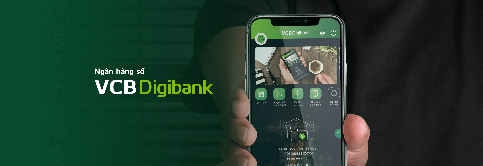 VCB Digibank  Trải nghiệm ngân hàng số hoàn toàn mới